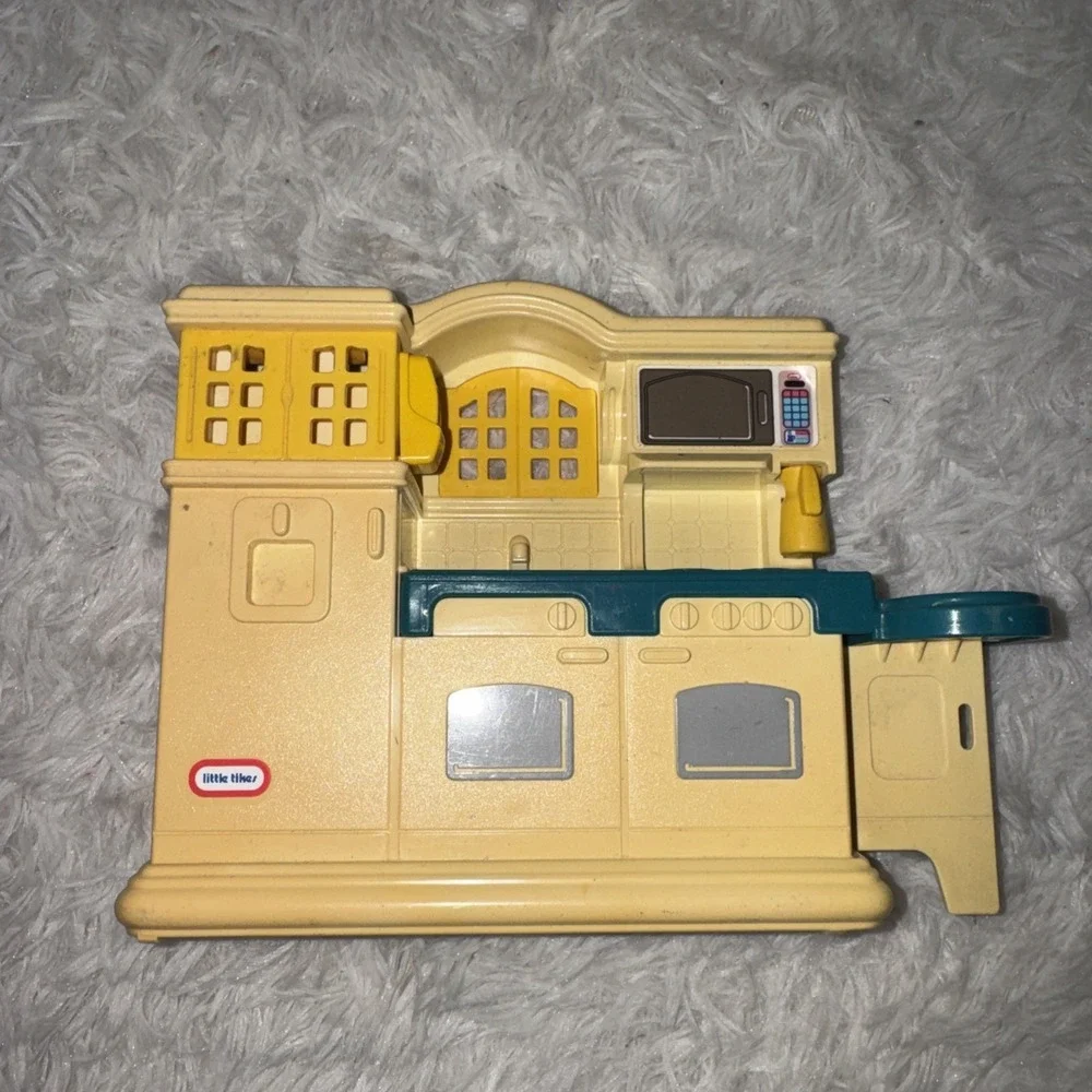 Vintage Little Tikes Dollhouse Country Kitchen Toy Set #5541